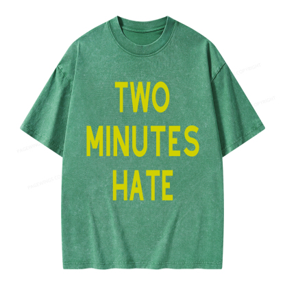Pagewings Two Minutes Hate From 1984 Unisex Washed T-shirt