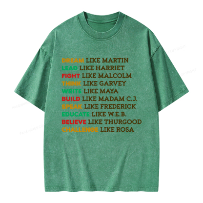 Pagewings Black History Unisex Washed T-shirt