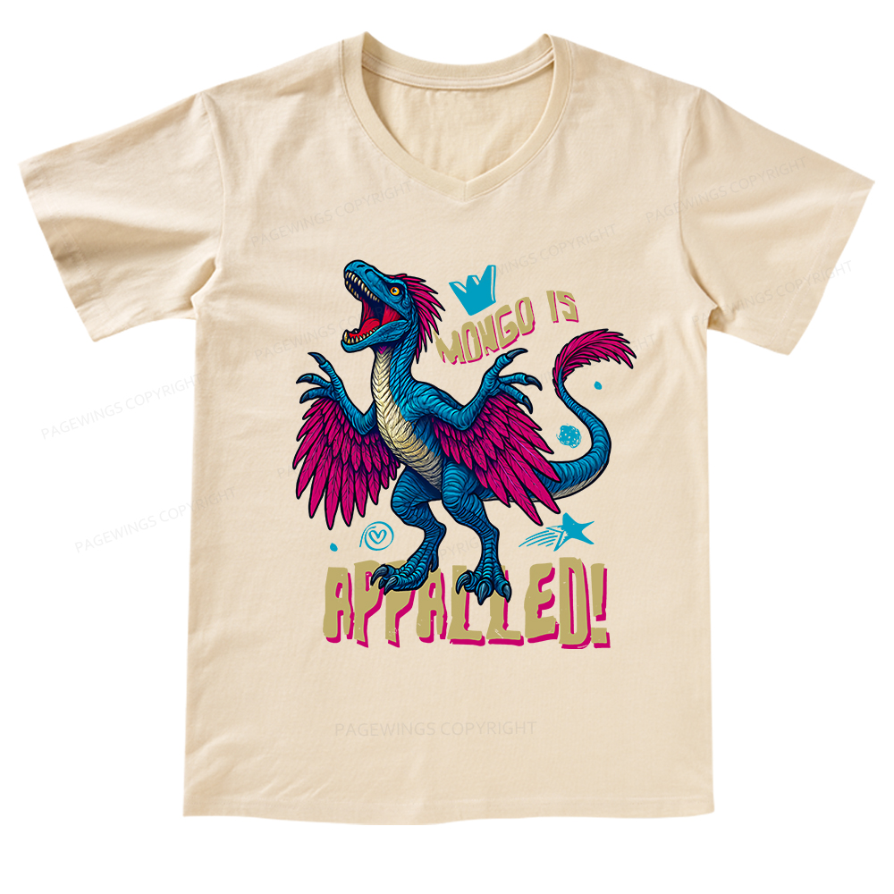 Pagewings Mongo is Appalled V-neck T-shirt