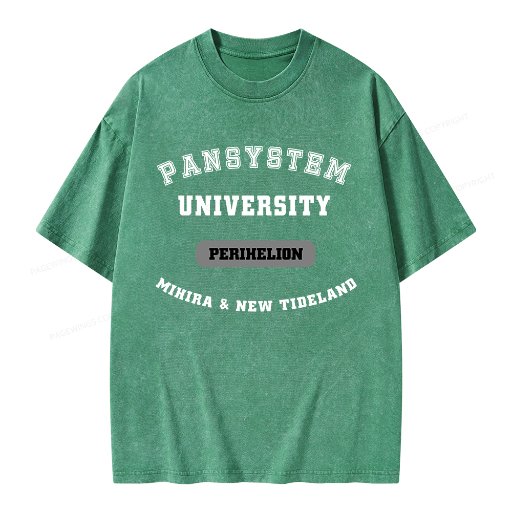 Pagewings Pansystem University Unisex Washed T-shirt