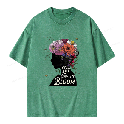Pagewings Let Equality Bloom Unisex Washed T-shirt