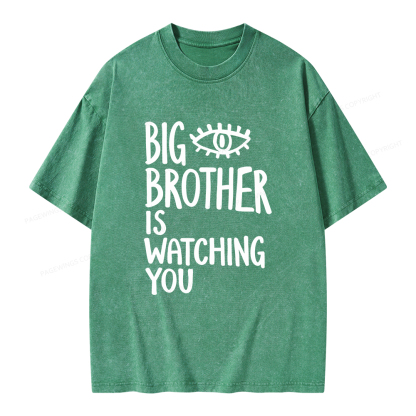 Pagewings Big Brother Is Watching You Unisex Washed T-shirt