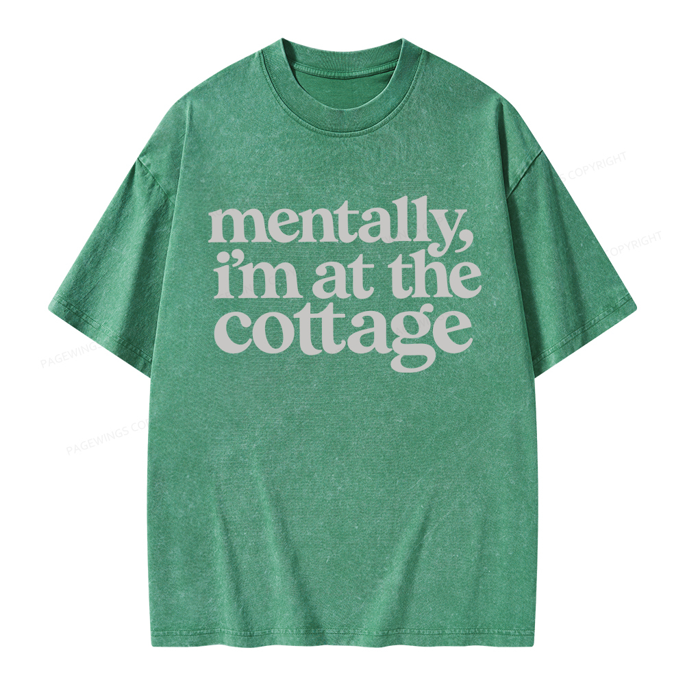 Pagewings At The Cottage Unisex Washed T-shirt