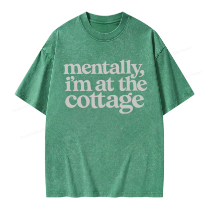Pagewings At The Cottage Unisex Washed T-shirt