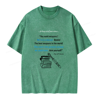 Pagewings We're In A Library Unisex Washed T-shirt
