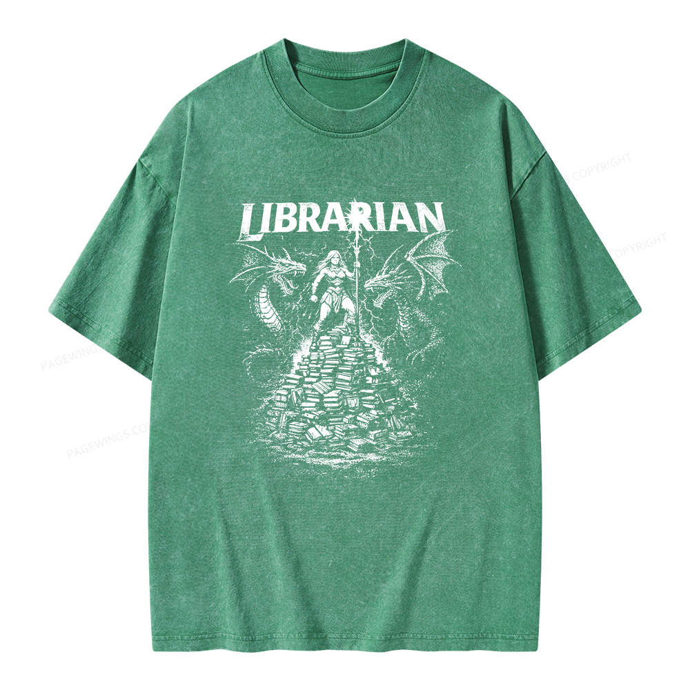 Pagewings Librarian Unisex Washed T-shirt