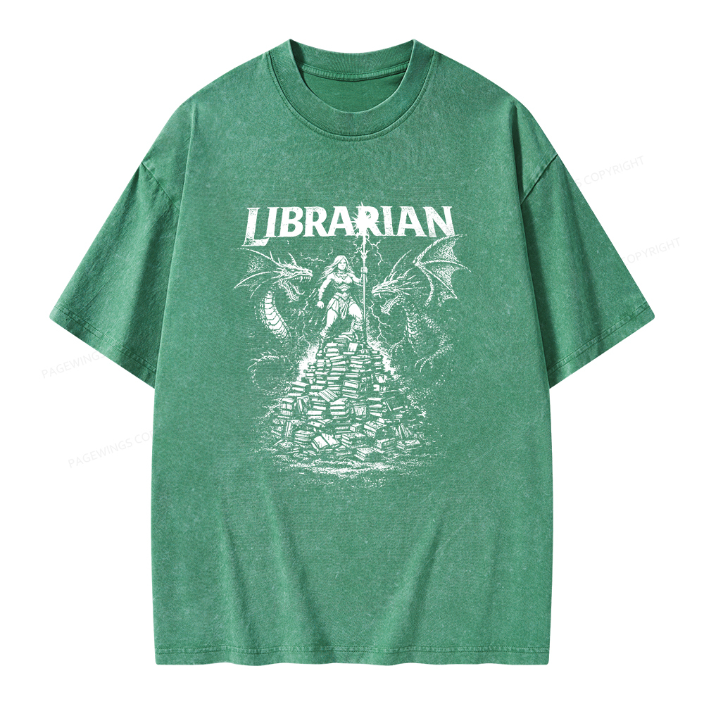 Pagewings Librarian Unisex Washed T-shirt