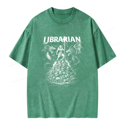 Pagewings Librarian Unisex Washed T-shirt