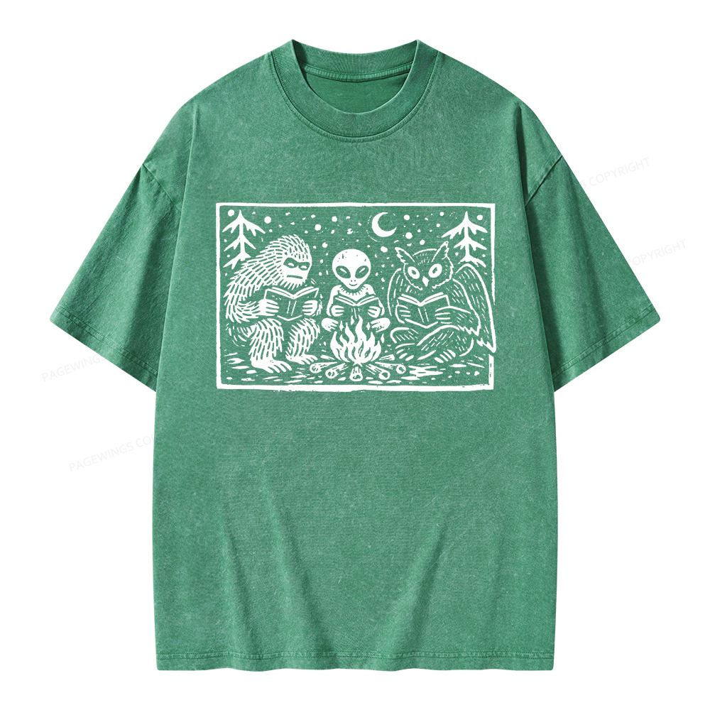 Pagewings Book Lover Unisex Washed T-shirt