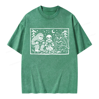 Pagewings Book Lover Unisex Washed T-shirt