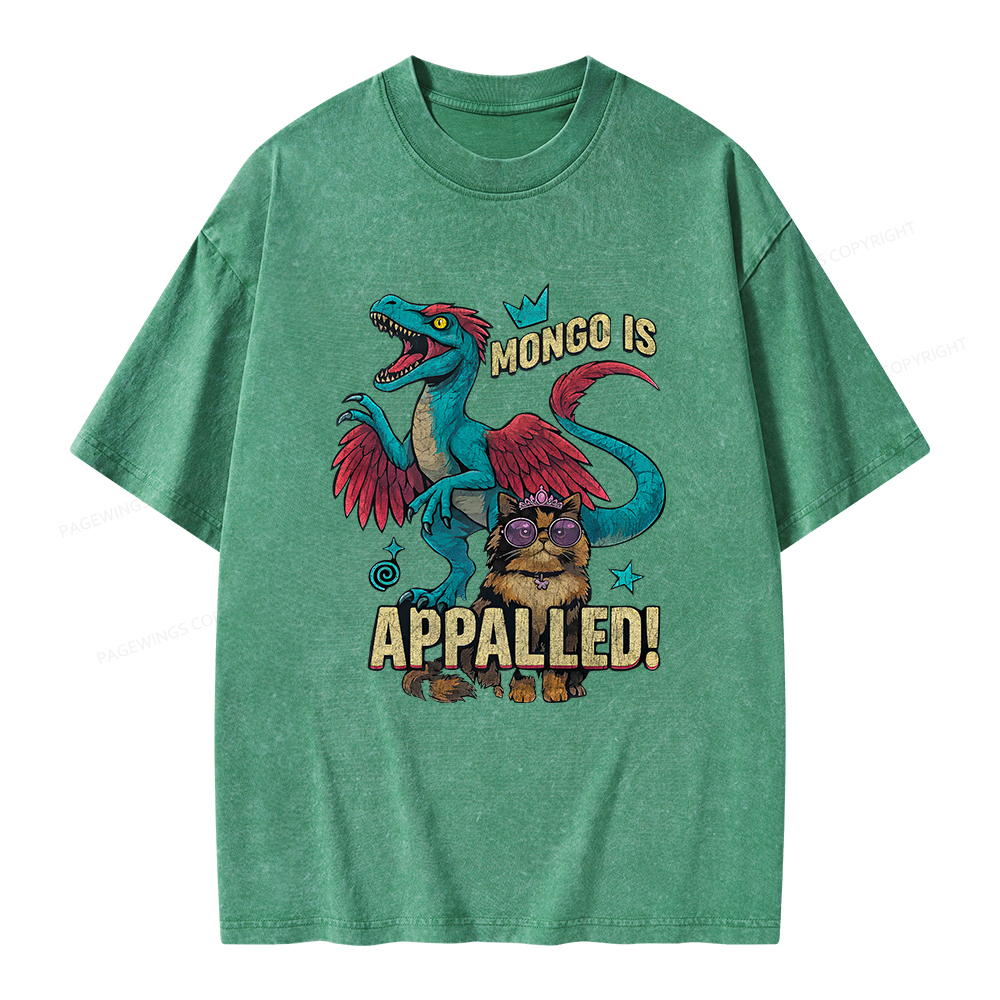 Pagewings Mongo is Appalled Unisex Washed T-shirt