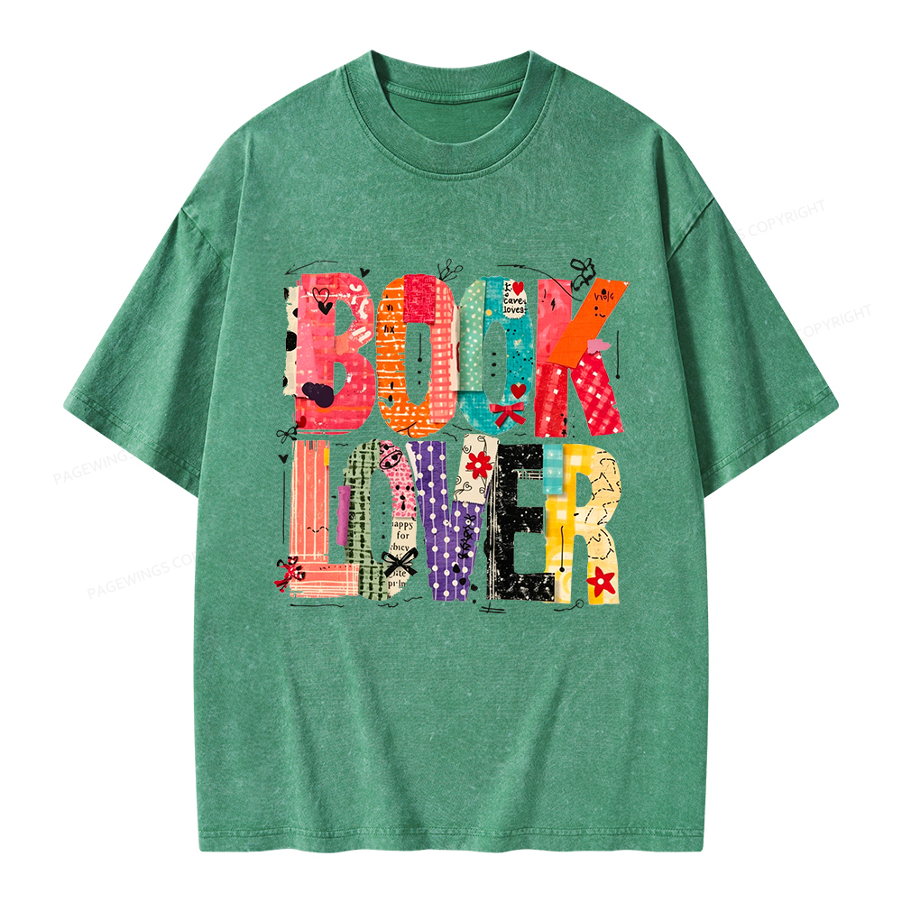 Pagewings Book Lover Unisex Washed T-shirt