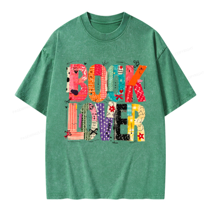 Pagewings Book Lover Unisex Washed T-shirt