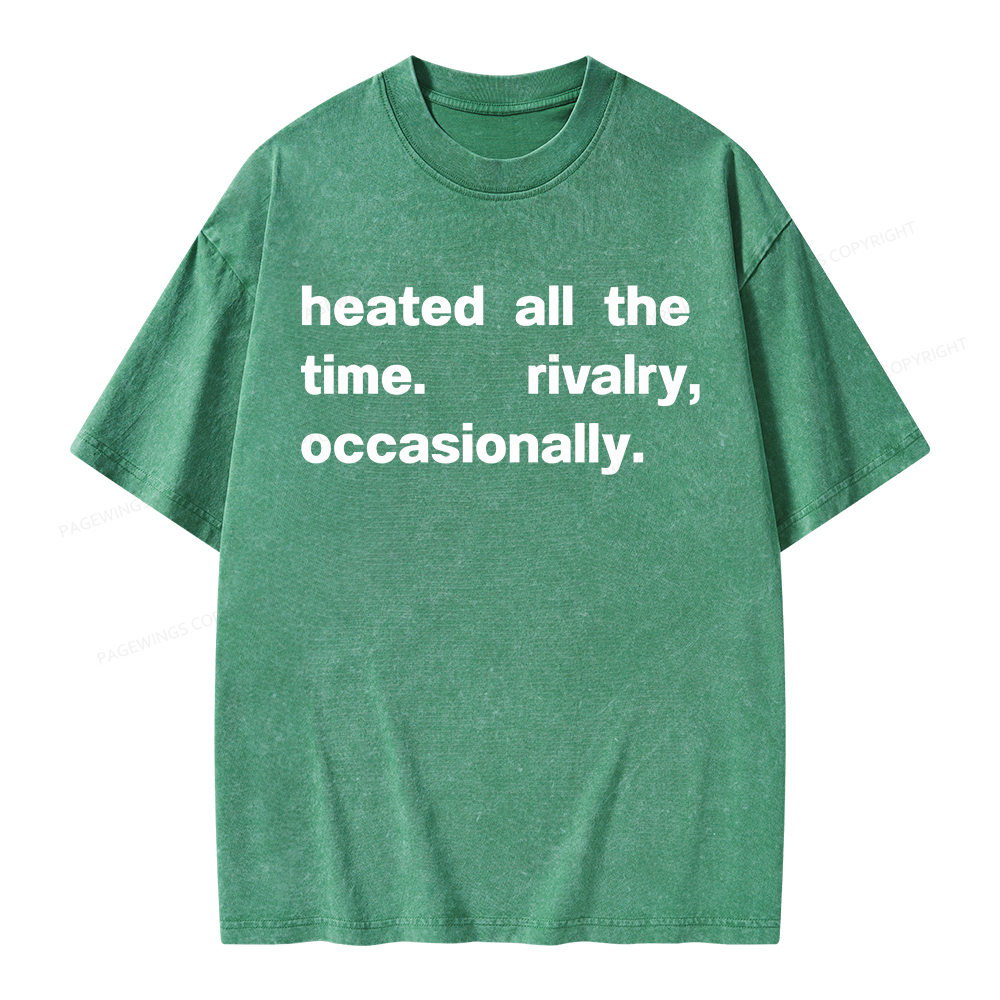 Pagewings  The Time Rivalry Occasionally Unisex Washed T-shirt