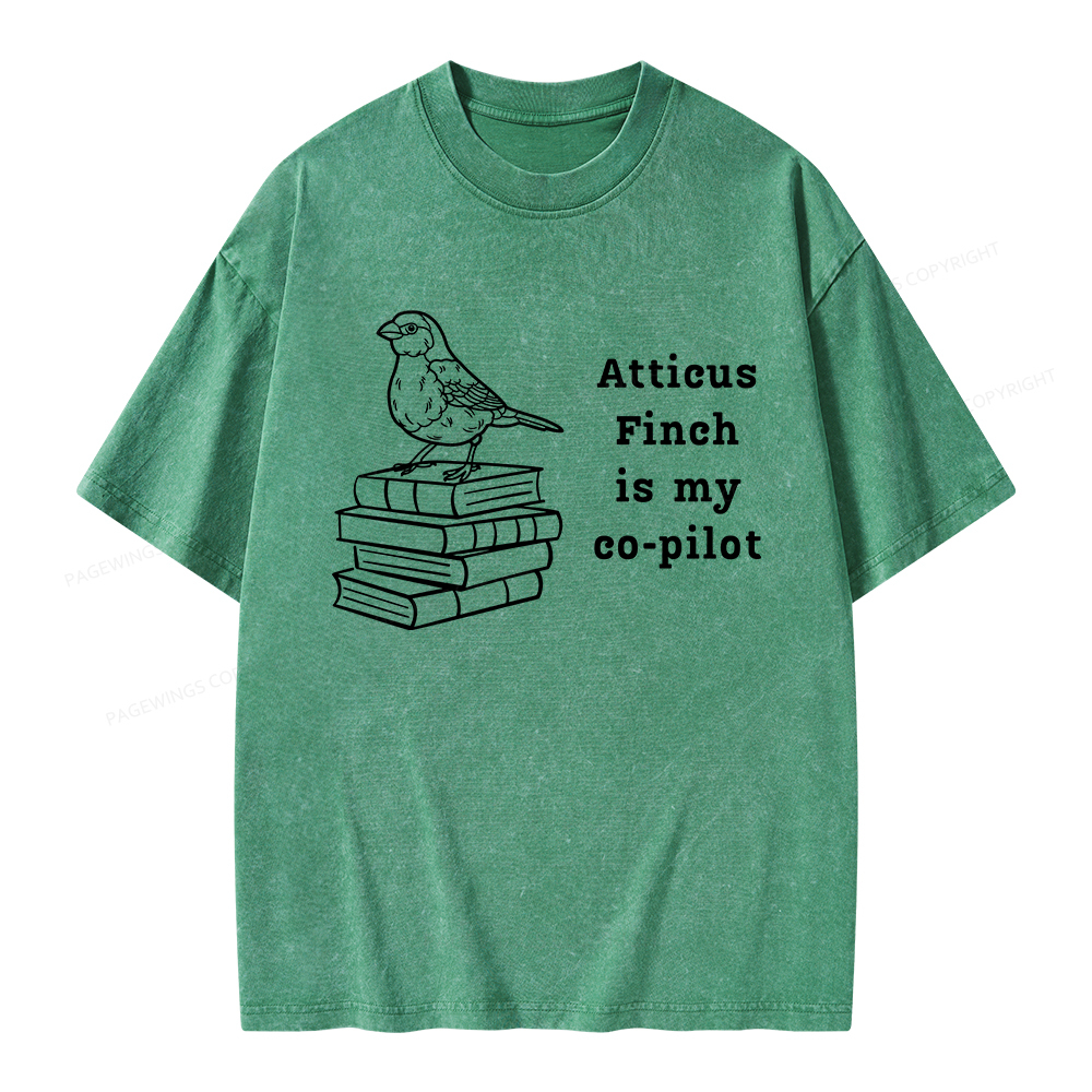Pagewings Atticus Finch Unisex Washed T-shirt