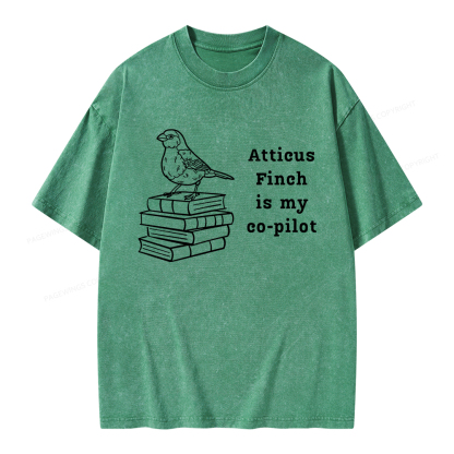 Pagewings Atticus Finch Unisex Washed T-shirt