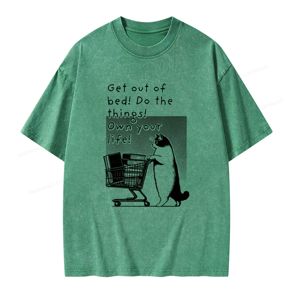 Pagewings Do The Things! Own Your Life Unisex Washed T-shirt