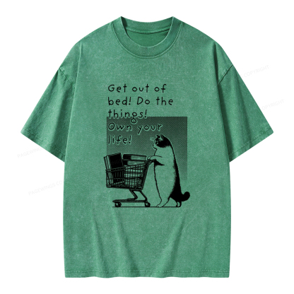 Pagewings Do The Things! Own Your Life Unisex Washed T-shirt
