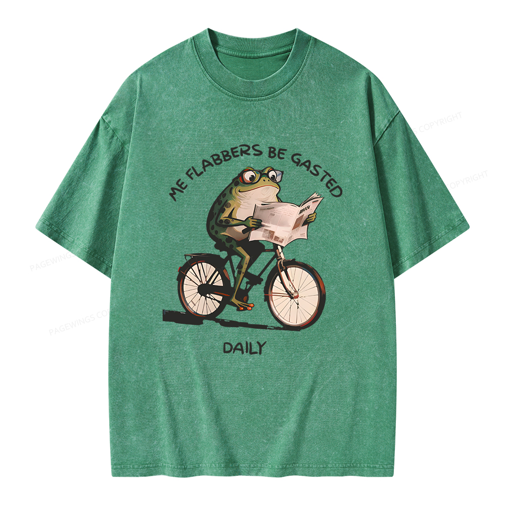 Pagewings Me Flabbers Be Gasted Daily Unisex Washed T-shirt