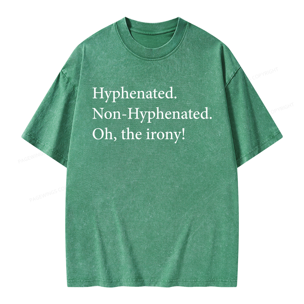 Pagewings Non Hyphenated Unisex Washed T-shirt