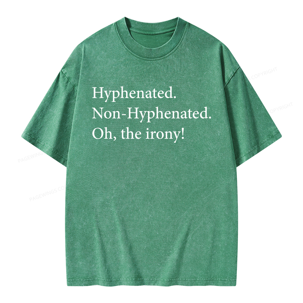 Pagewings Non Hyphenated Unisex Washed T-shirt