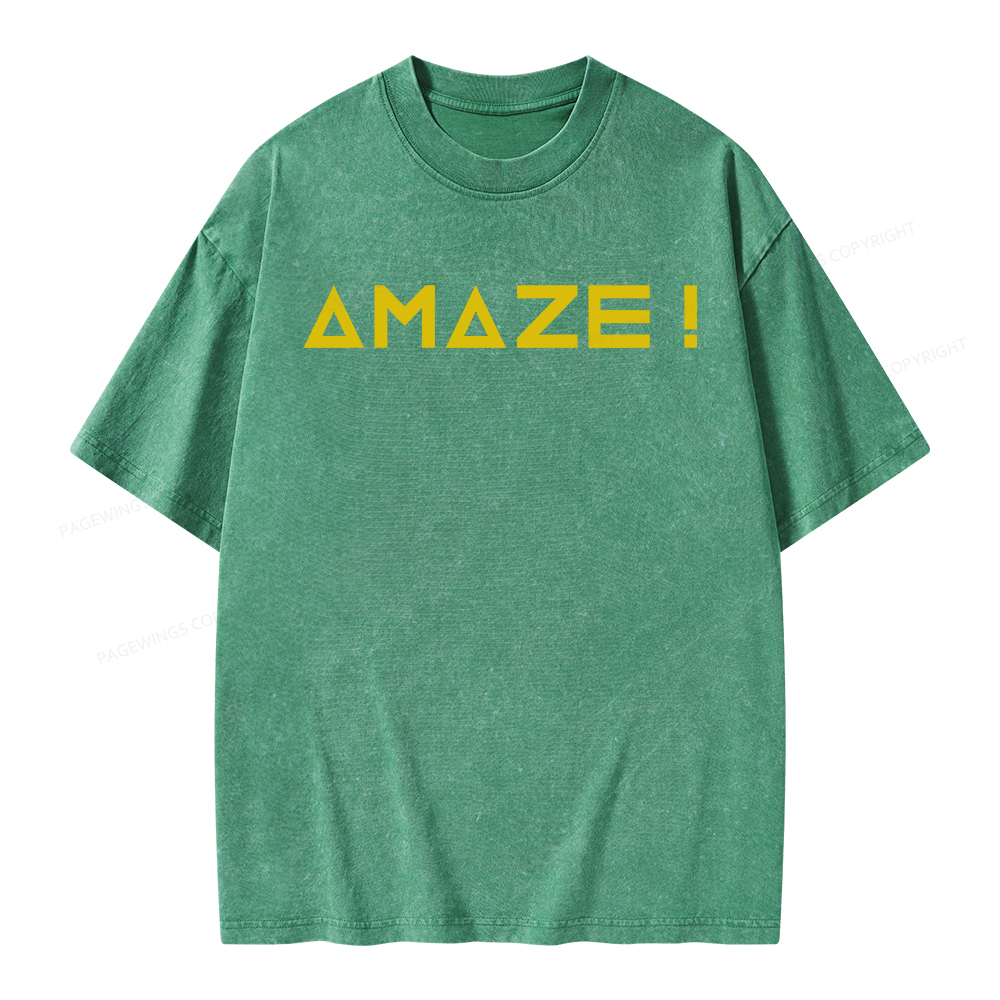 Pagewings Amaze Unisex Washed T-shirt