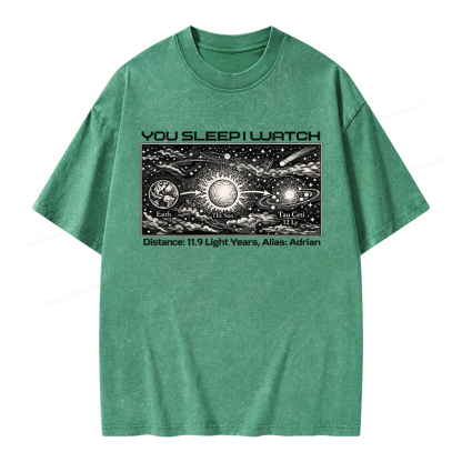 Pagewings Tau Ceti Unisex Washed T-shirt