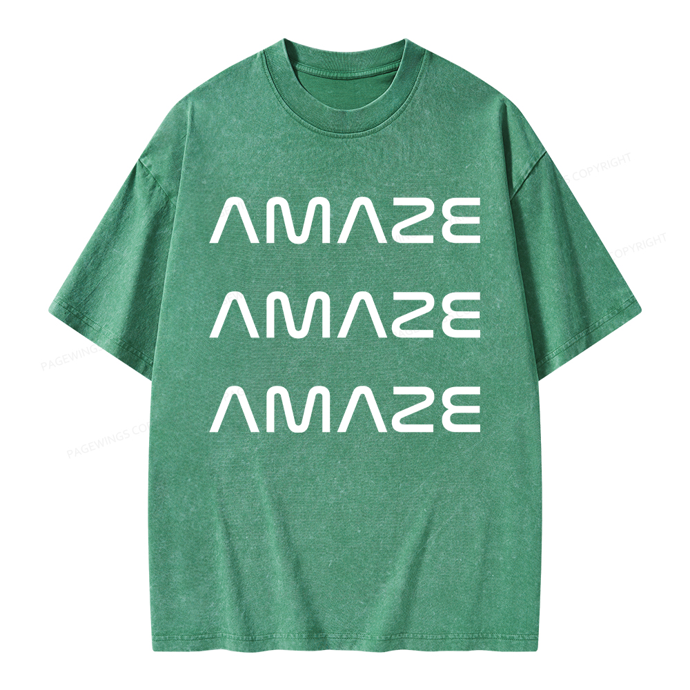 Pagewings Amaze Unisex Washed T-shirt