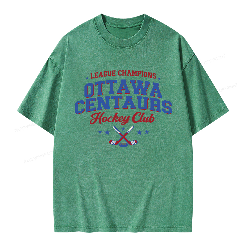 Pagewings Hockey Romance Unisex Washed T-shirt