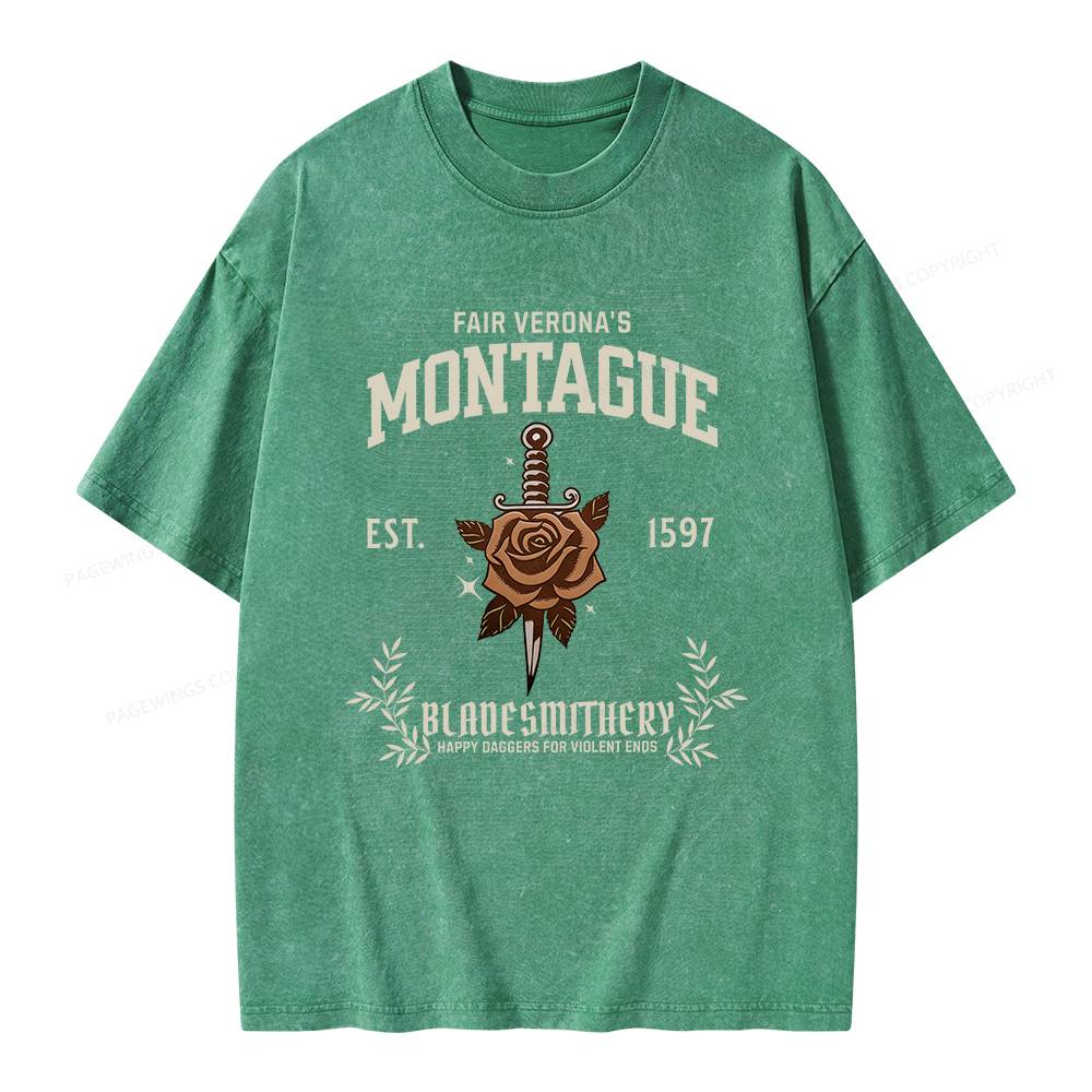Pagewings Montague Unisex Washed T-shirt