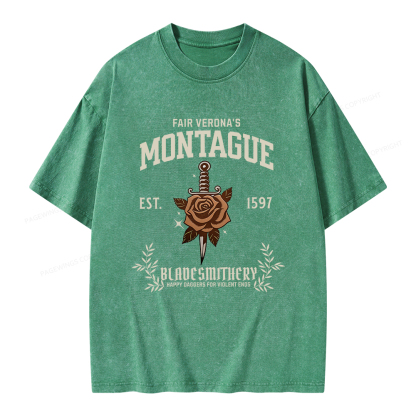 Pagewings Montague Unisex Washed T-shirt