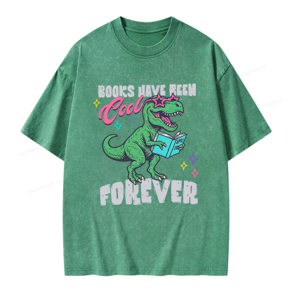 Pagewings Books Have Been Cool Forever Unisex Washed T-shirt