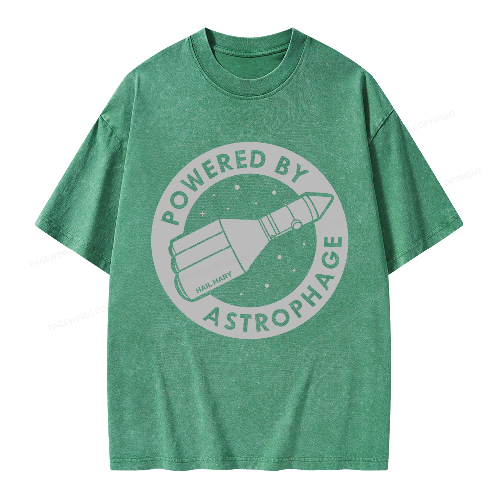 Pagewings Powered By Astrophage Unisex Washed T-shirt