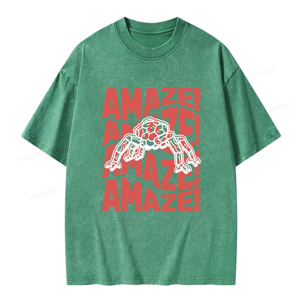 Pagewings Amaze Space Unisex Washed T-shirt