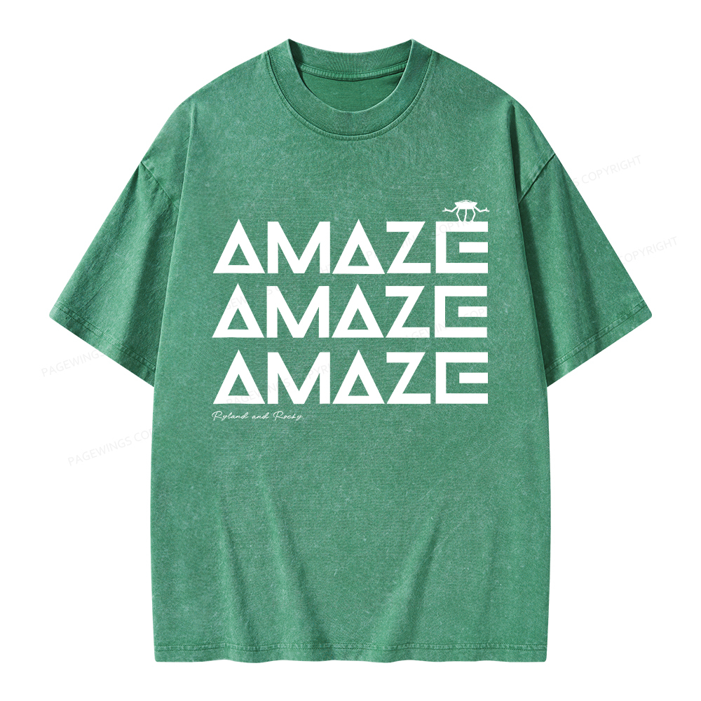 Pagewings Amaze Unisex Washed T-shirt