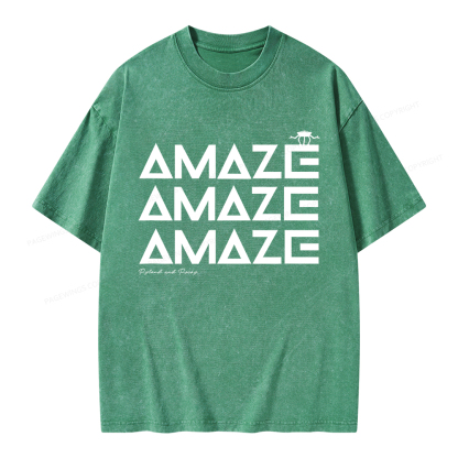 Pagewings Amaze Unisex Washed T-shirt