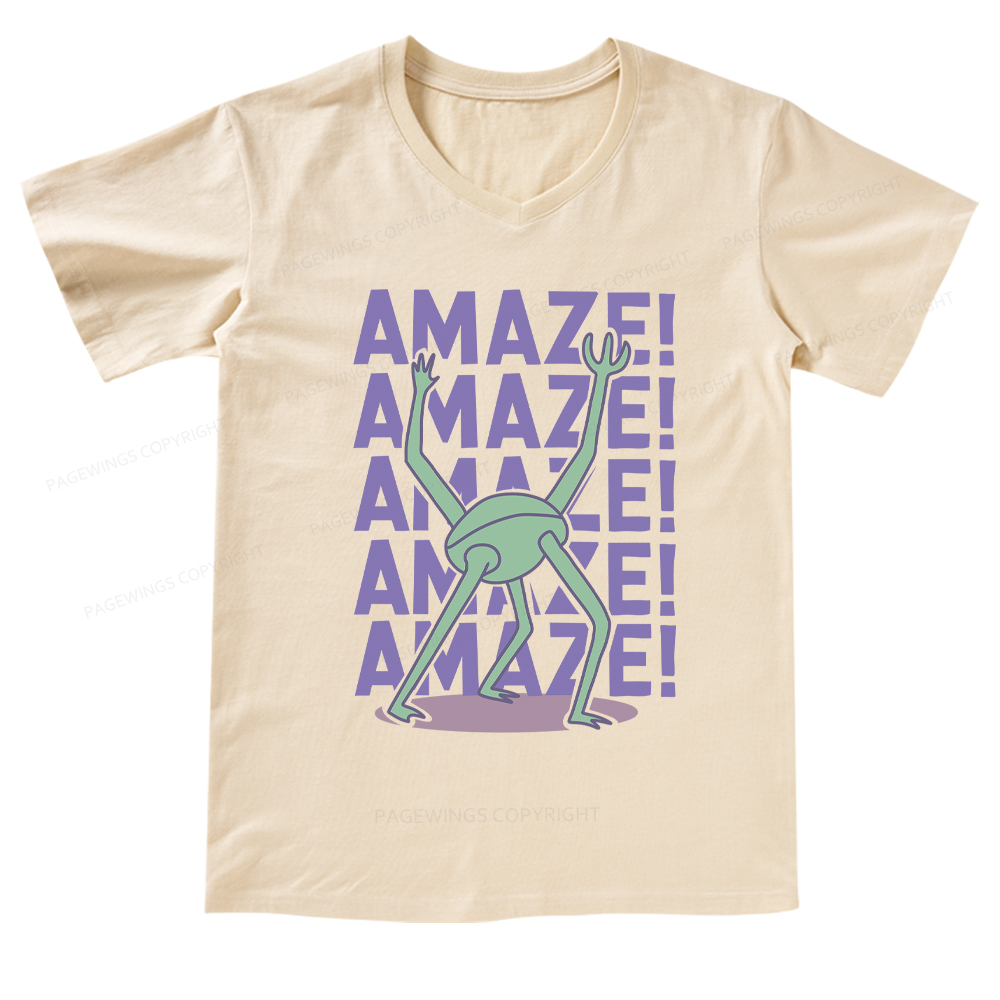 Pagewings Rocky Amaze V-neck T-shirt