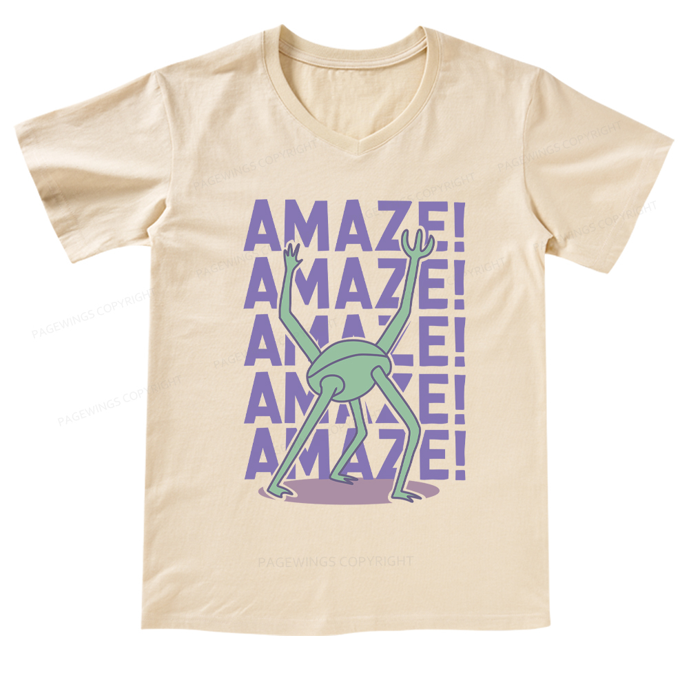 Pagewings Rocky Amaze V-neck T-shirt