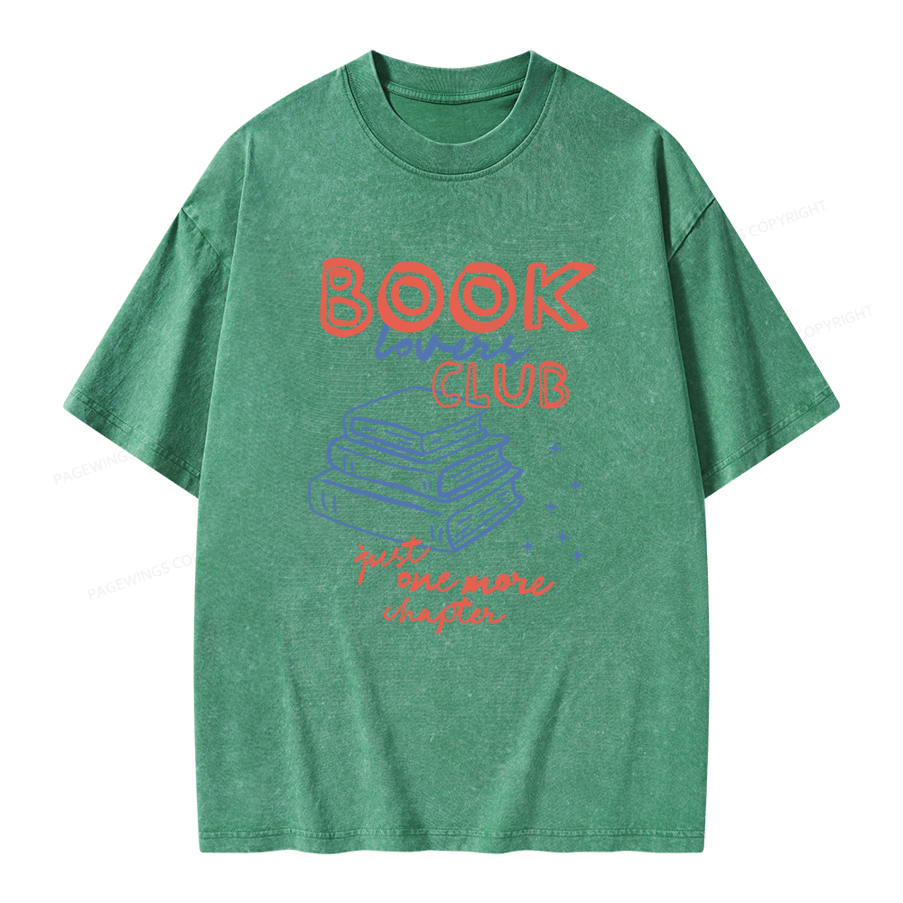 Pagewings Book Lovers Club Unisex Washed T-shirt