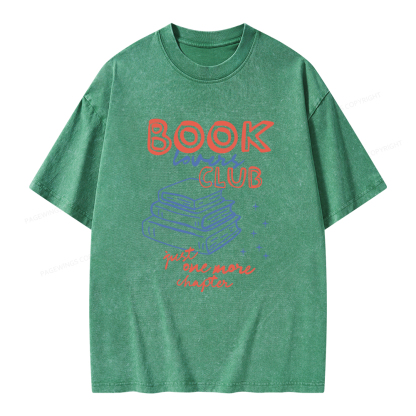 Pagewings Book Lovers Club Unisex Washed T-shirt