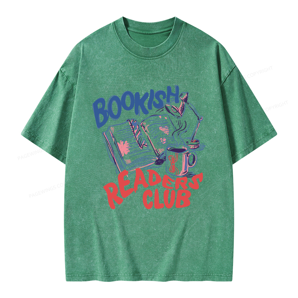 Pagewings Bookish Readers Club Unisex Washed T-shirt