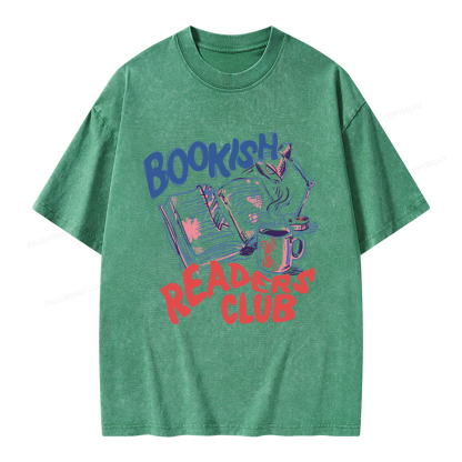 Pagewings Bookish Readers Club Unisex Washed T-shirt