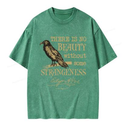 Pagewings No Beauty Without Some Strangeness Unisex Washed T-shirt