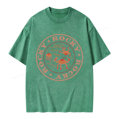 Pagewings Vintage Rocky Unisex Washed T-shirt