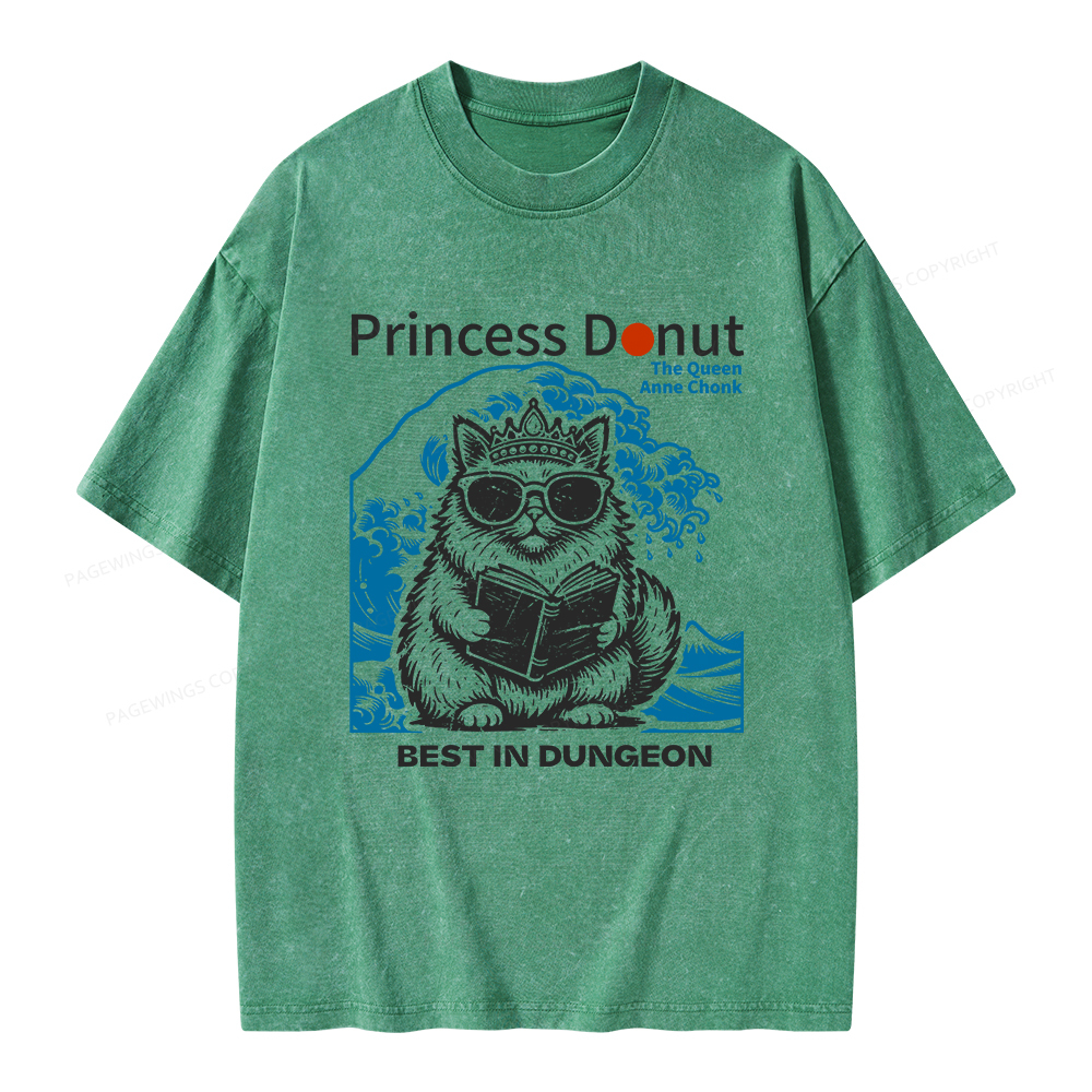 Pagewings Princess Donut Unisex Washed T-shirt