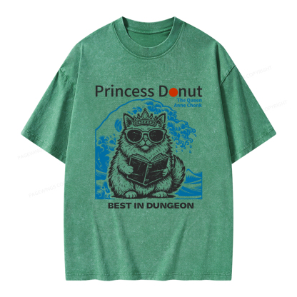 Pagewings Princess Donut Unisex Washed T-shirt