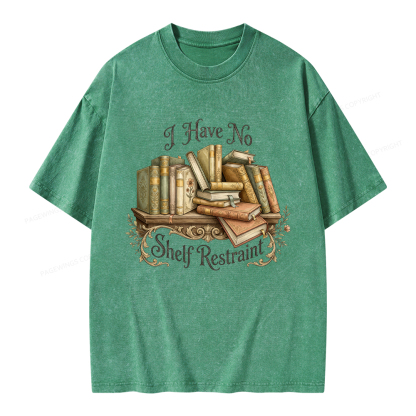 Pagewings I Have No Shelf Restraint Unisex Washed T-shirt