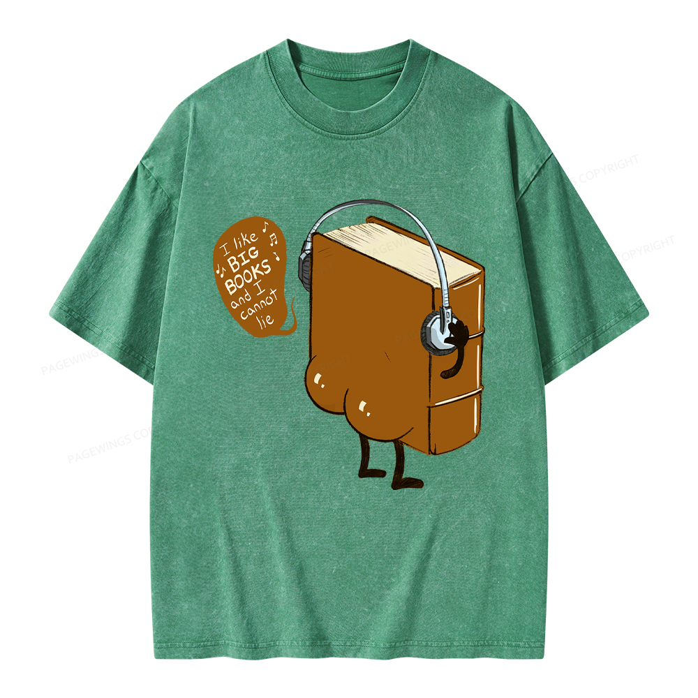 Pagewings Big Books Unisex Washed T-shirt