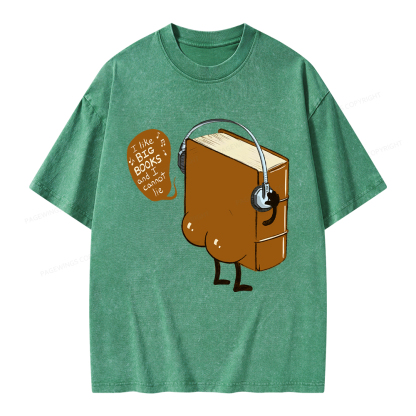 Pagewings Big Books Unisex Washed T-shirt