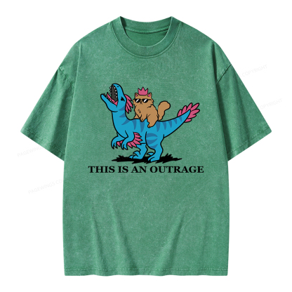 Pagewings Fantasy Book Reader Unisex Washed T-shirt